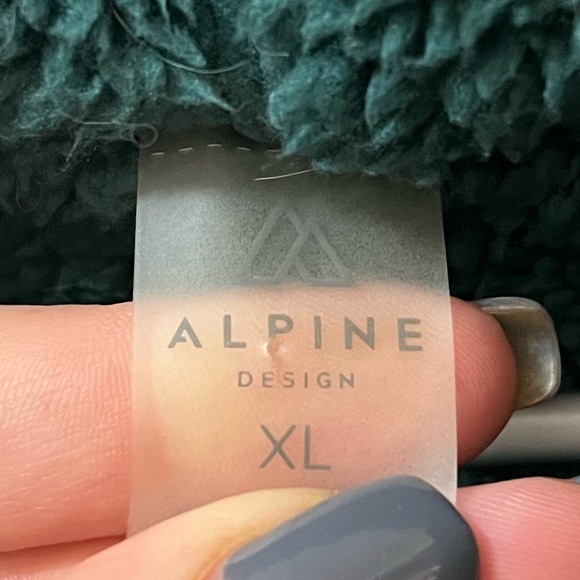 Alpine Design Forest Green and Yellow Outerwear Winter Jacket Fuzzy Warm - Picture 5 of 10